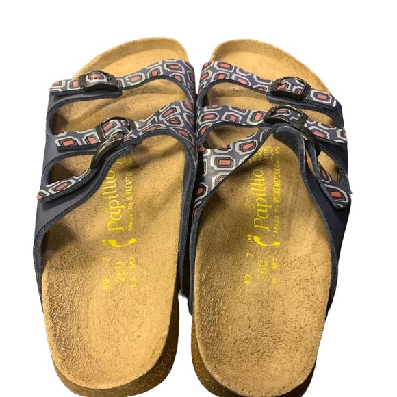 Birkenstock Papillio Sandals Size 40 US 9 Three Straps - Picture 3 of 4